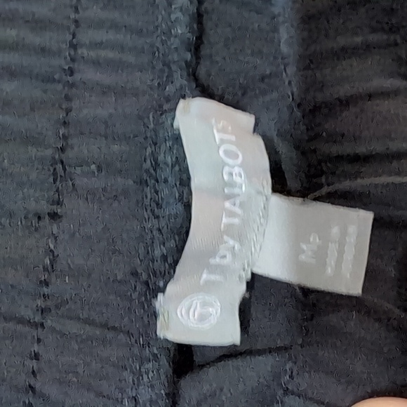 Women's black Talbots capris back pockets drawstring Medium - Picture 2 of 3